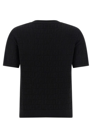 FF intarsia sweater Black