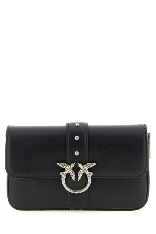 'Love One Slouchy Baby' crossbody bag  Black