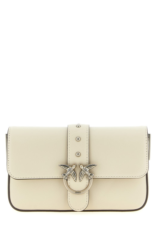 'Love One Slouchy Baby' crossbody bag  White