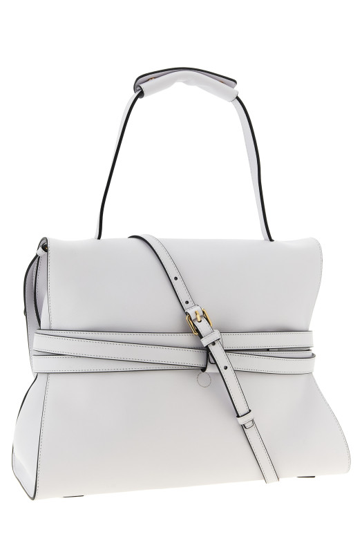 'Tie Me' shoulder bag White