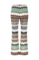 Lamé snake viscose pants Multicolor