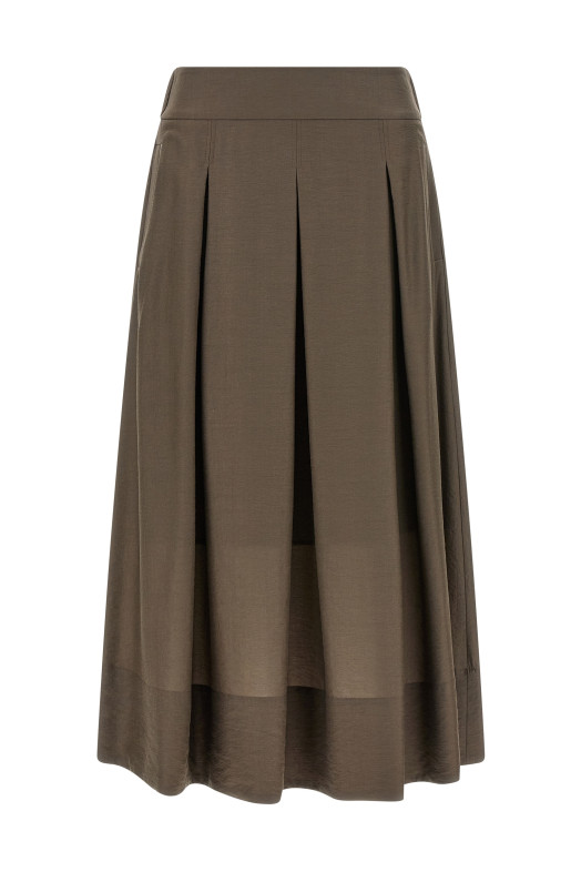 A-line skirt Brown