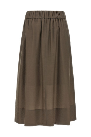A-line skirt Brown