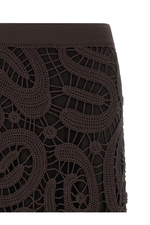 'Maestrale' skirt Brown