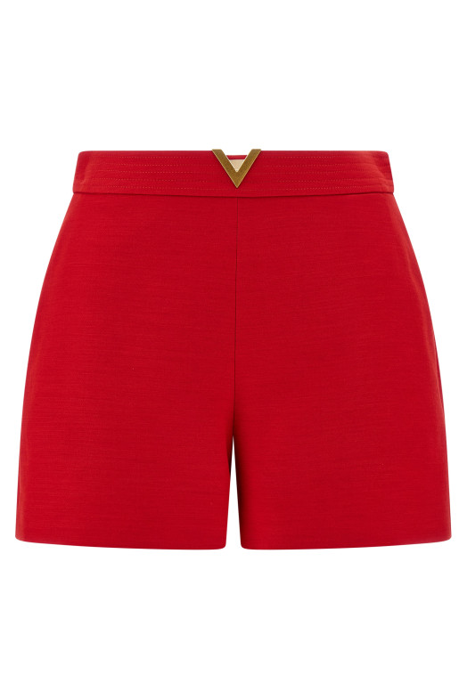 Valentino Garavani VGold Shorts Red