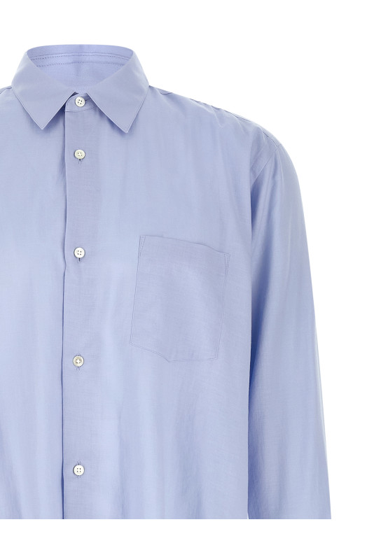 Cotton and silk shirt BLUE