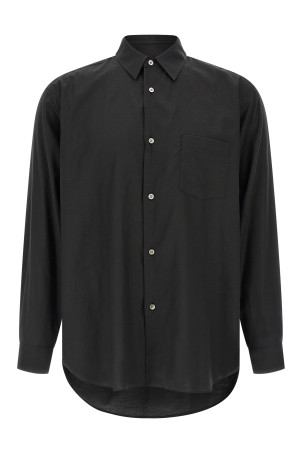 Cotton and silk shirt Black