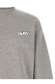 Logo print embroidery sweatshirt Gray