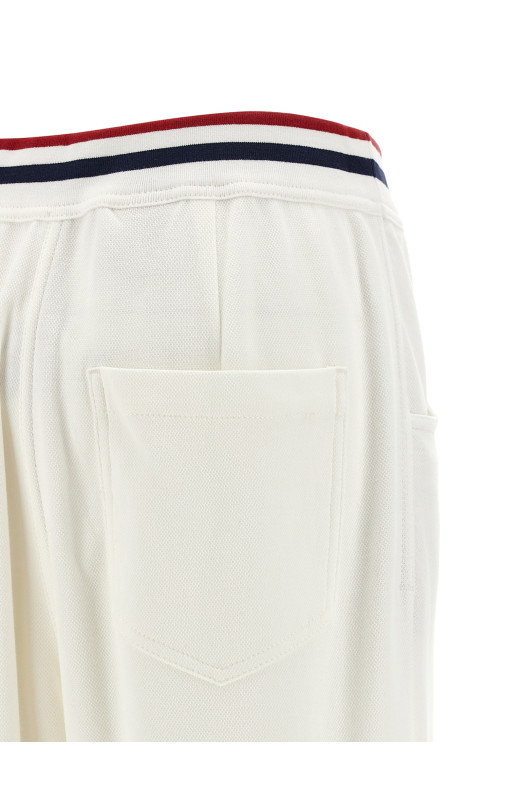 Heraldic coat of arms joggers White