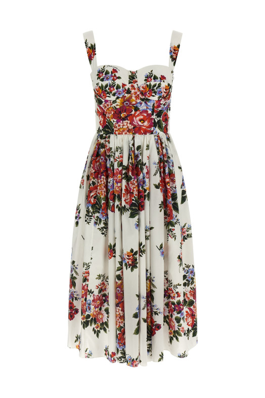 'Mazzo di Fiori' dress White