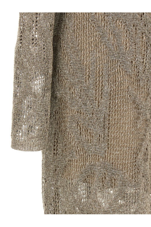 Micro sequin dress Beige