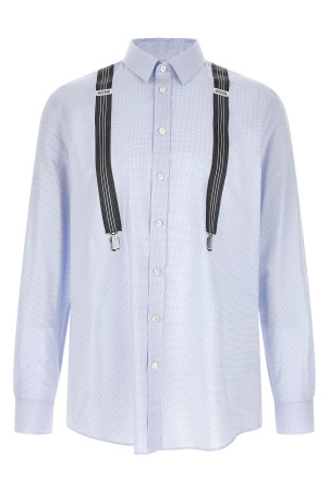 Trompe-l'œil print shirt BLUE