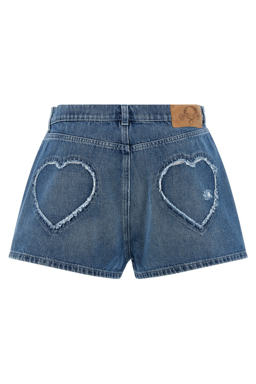 'Heart' shorts Blue
