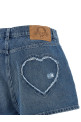 'Heart' shorts Blue