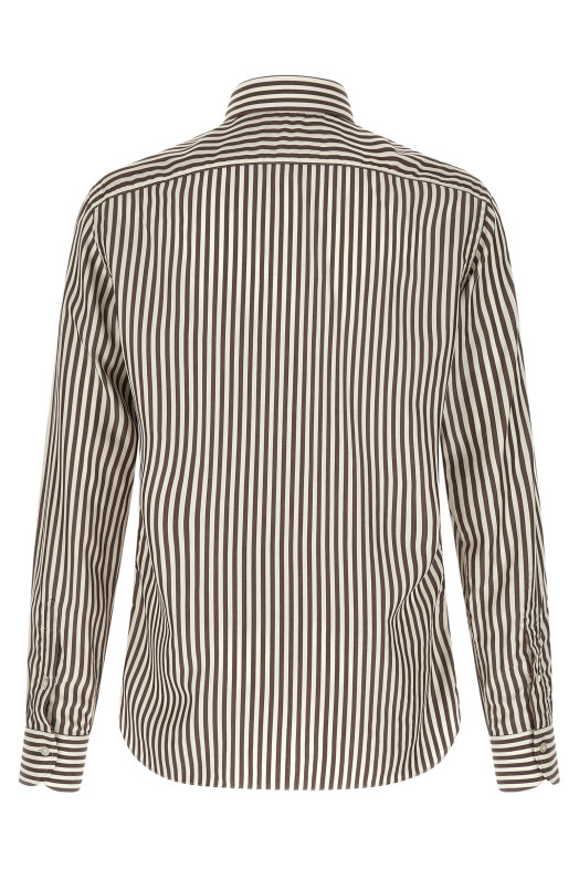 Striped shirt Brown