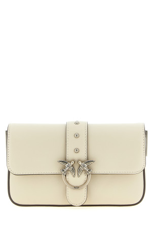 'Love One Slouchy Baby' crossbody bag  White