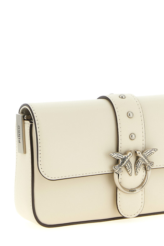 'Love One Slouchy Baby' crossbody bag  White