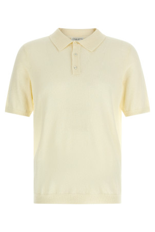 Spongy effect polo shirt Beige