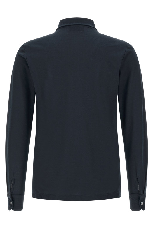 'Ice Cotton' polo shirt Blue