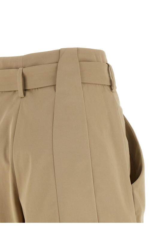 'Anthem' buckle shorts Beige
