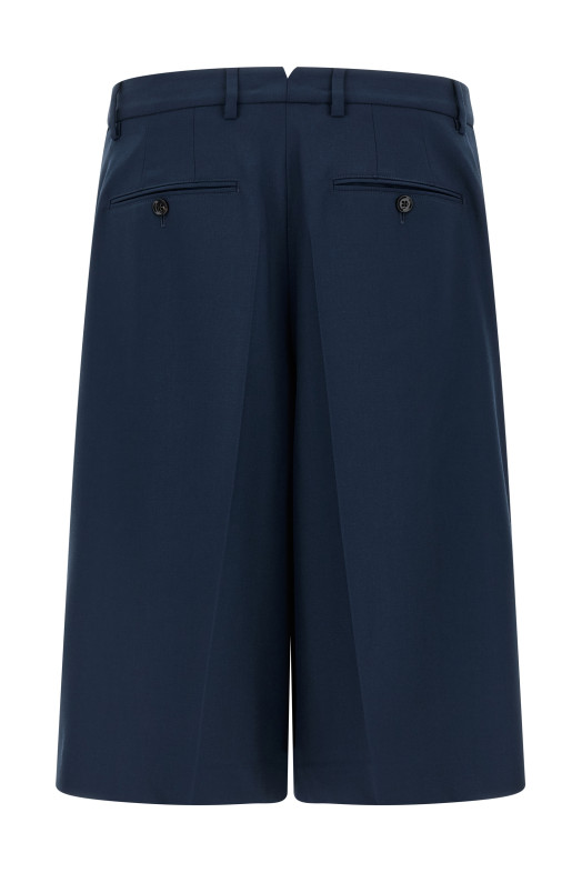 Fresh wool bermuda shorts Blue