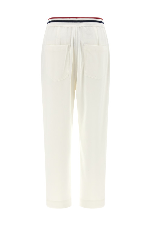 Heraldic coat of arms joggers White