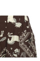 'Bandana' print bermuda shorts Brown