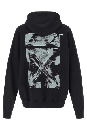 'Paint Arrow Skate' hoodie Black