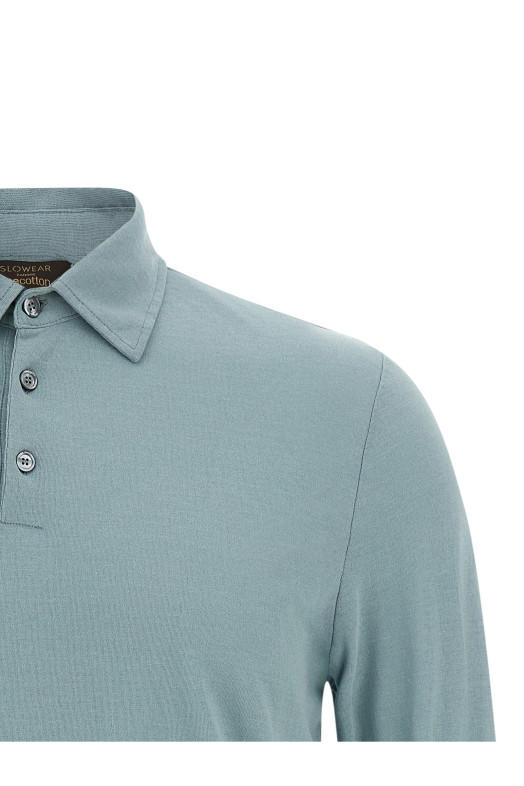 'Ice Cotton' polo shirt BLUE