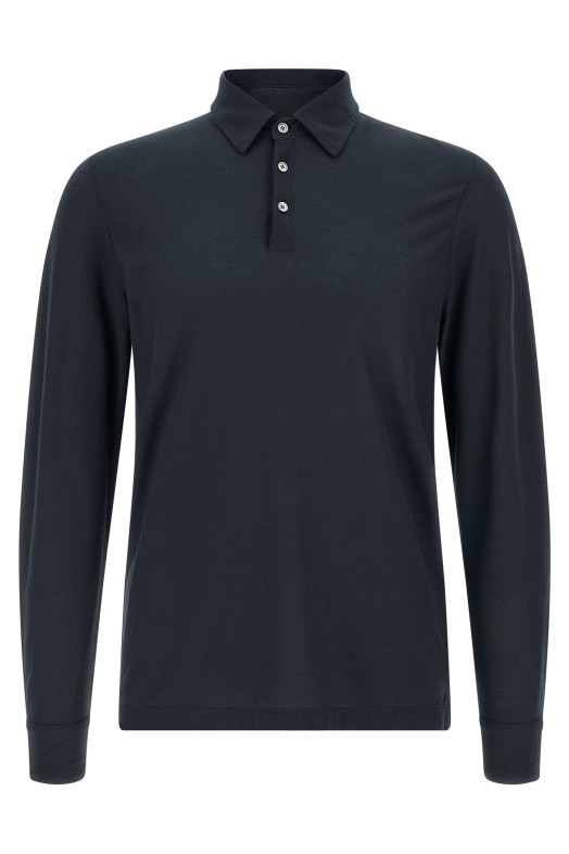 'Ice Cotton' polo shirt Blue