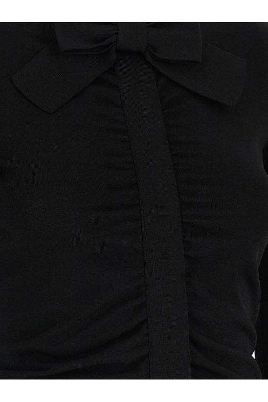 Valentino Garavani bow cardigan Black