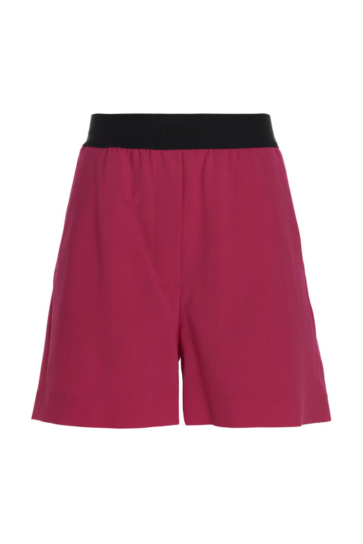 Wool bermuda shorts Fuchsia