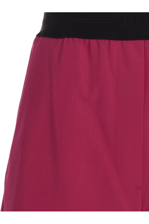 Wool bermuda shorts Fuchsia