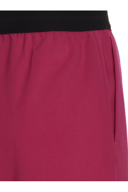 Wool bermuda shorts Fuchsia
