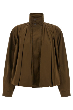 'Soft Pleated' jacket Brown
