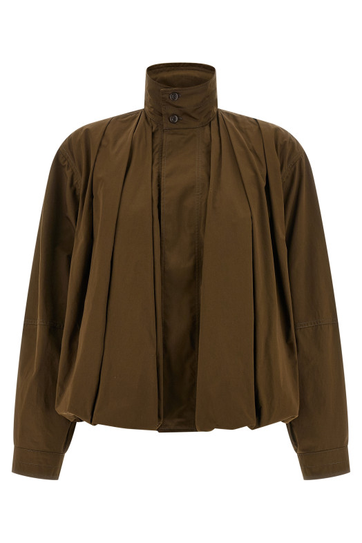 'Soft Pleated' jacket Brown