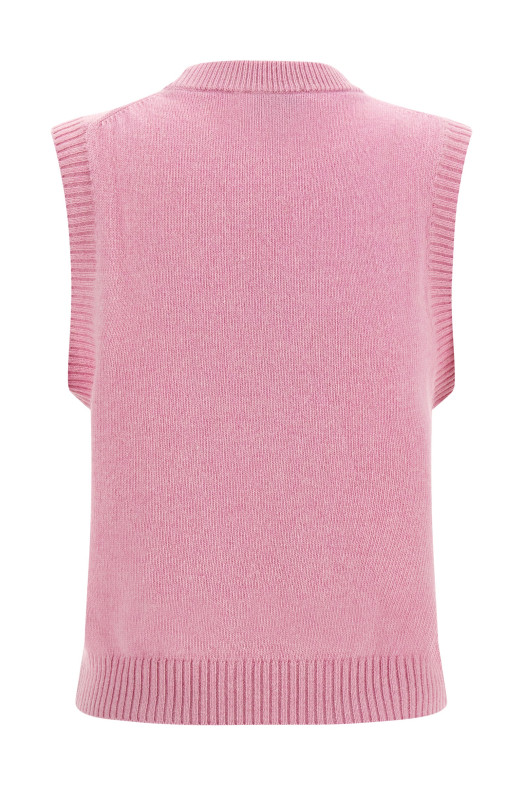 Wool vest Pink