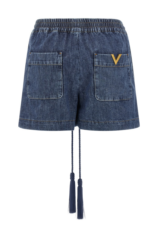 Valentino Garavani VGold Shorts Blue