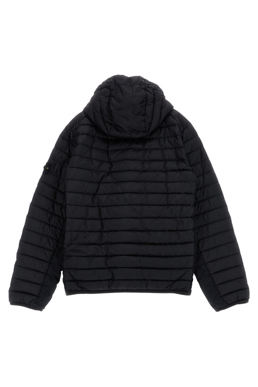 Hooded down jacket Black