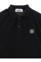 'Compass' logo polo shirt Black