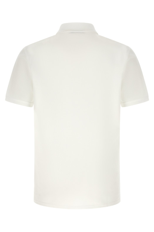 Pocket embroidery polo shirt White