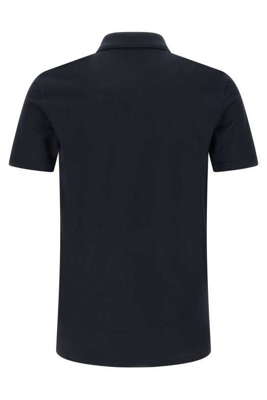 Pocket embroidery polo shirt Blue