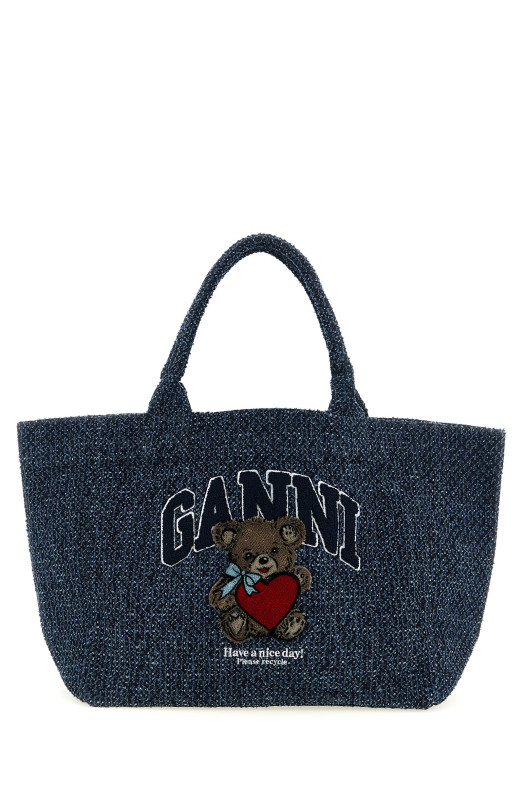 Medium 'Bear' shopping bag Blue
