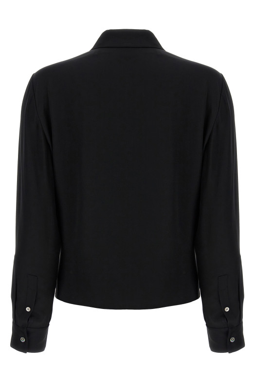 'PK Label Wrap' blouse Black