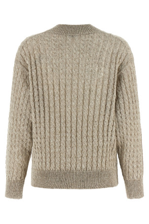 Micro sequin sweater Beige