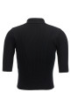 Ribbed polo shirt Black