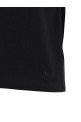 Curled sleeve t-shirt Black