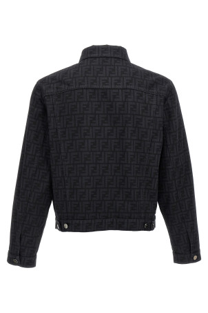 'FF' denim jacket Black