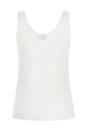 Logo embroidery top White