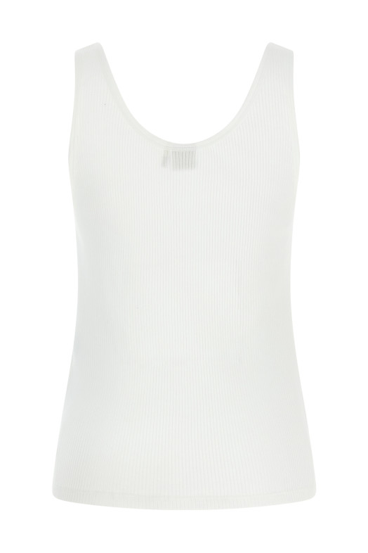 Logo embroidery top White